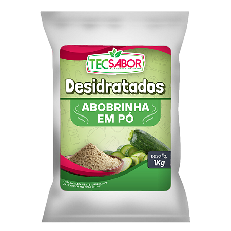 Abobrinha desidratada em pó