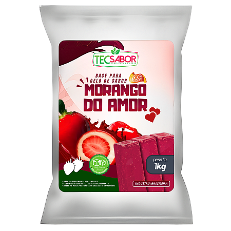 Gelo de Sabor Morango do Amor 50L