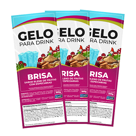 Etiqueta para Gelo de Sabor Brisa - 50 Unidades