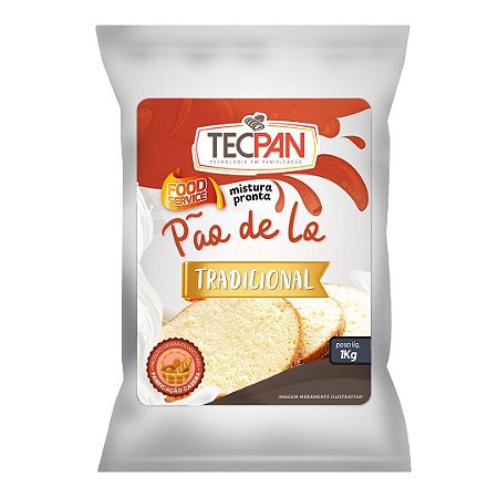 Pão de Ló Sabores 1 kg - Completo Tecpan