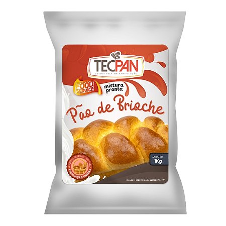 Pão de Brioche 1 kg - Completo Tecpan