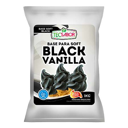Base para Sorvete Soft Black Vanilla 1 kg