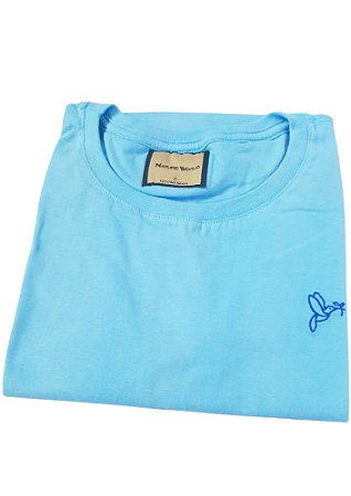 Camiseta Puro Algodão Feminina Coleção Casual Beija-Flor