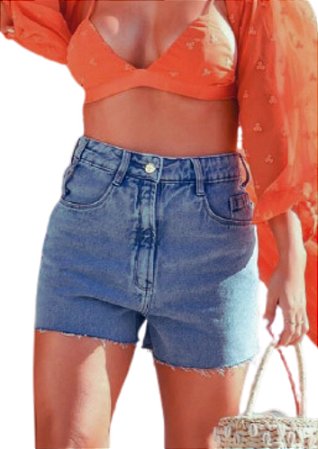 Short Jeans Feminino Comfort