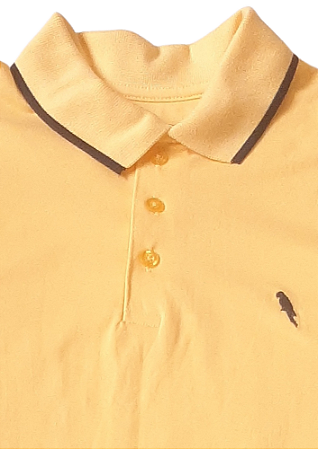 Polo 100% Algodão 30.1 Penteado Amarelo Coleção Elegance Arara