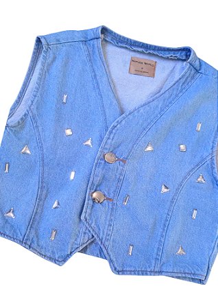 Colete Jeans Pedrarias