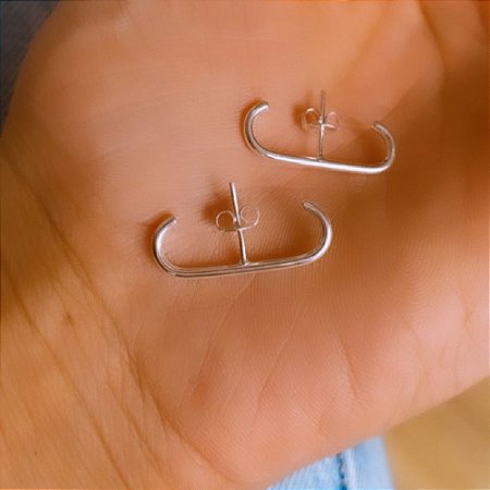 Brinco feminino abraçadeira de orelha em prata 925