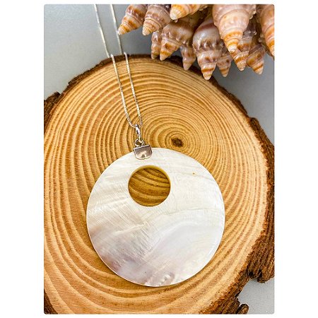 Colar Feminino Madrepérola Natural em Prata 925