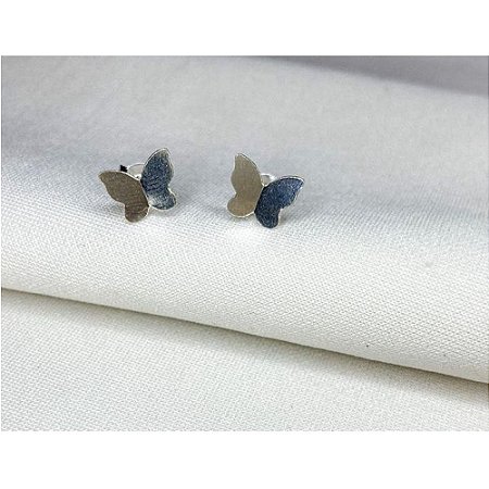 Brinco Borboleta Origami em Prata 925