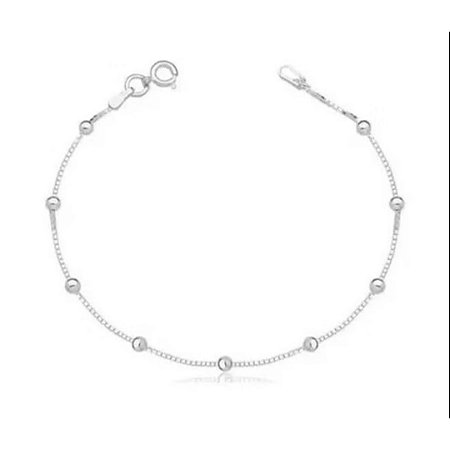 Tornozeleira clássica em prata 925