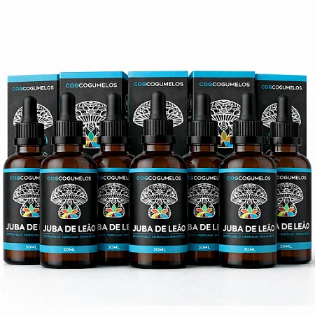 KIT 12 Extratos de Juba de Leão - Hericium Erinaceus