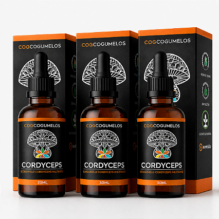 Kit 3 Extratos de Cordyceps Militaris
