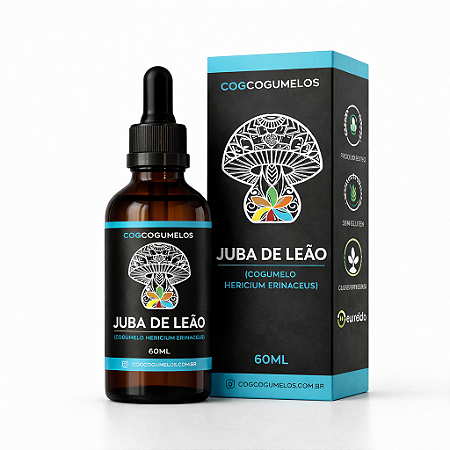 Extrato de Cogumelo Juba de Leão - Hericium Erinaceus - 60ml