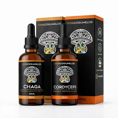 Kit Duo Vital - Cordyceps Militaris + Chaga