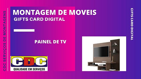 Montagem de Moveis - Montagem de Painel de tv sem Espelho - Serviço de Moveis de Moveis