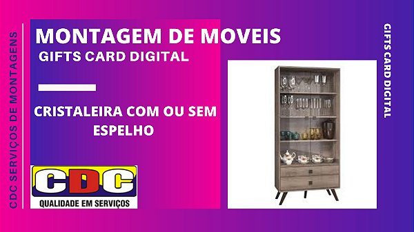 Montagem de Moveis  - Montagem de Cristaleira com ou sem Espelho
