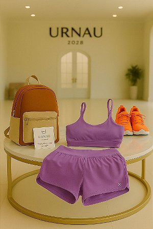 Conjunto short Duplo/ Lilás