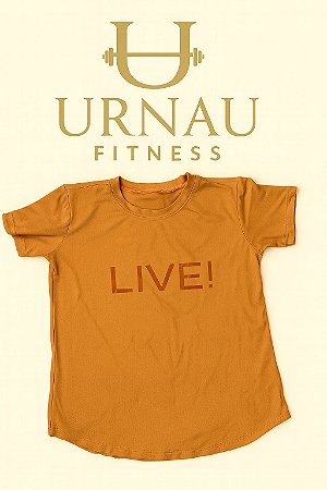 Camiseta LIVE - Laranja - Tamanho: M-