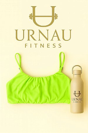 Top alça fina - Verde limão - Tamanho: M