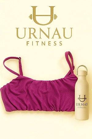 Top alça fina - Rosa/Roxo - Tamanho: M- sem bojo