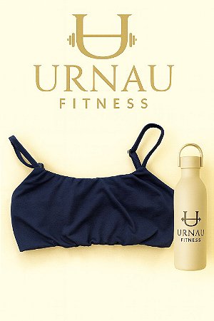 Top alça fina - Azul marinho - Tamanho: M- sem bojo