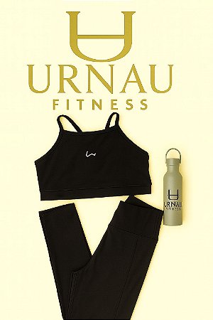 Conjunto de calça e Top - Preto - tamanho: 36/44