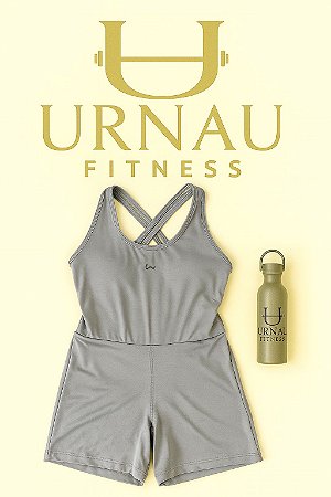 Macaquinho- tecido gelado- Cinza- tamanho:36/44