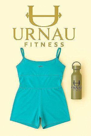 Macaquinho- Tecido gelado- azul Turquesa- Tamanho: 36/44