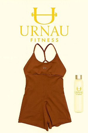 Macaquinho decotado- poliamida - Tamanho: 36/44 - chocolate