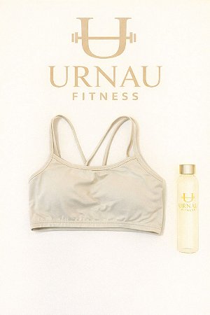 Top Nude- Alças finas - Tamanho: M