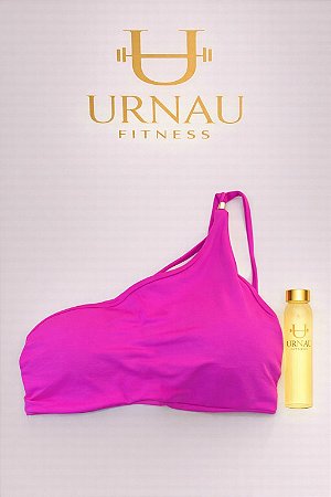 Top pink com alças finas/ lateral- bojo fixo - tamanho; 38/44