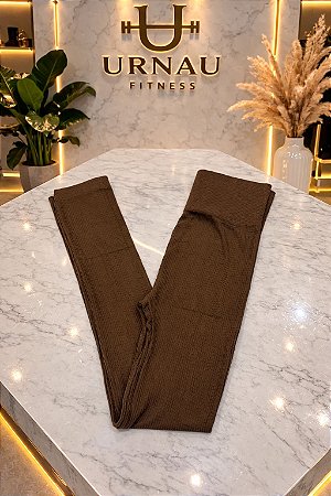 Calça canelada - Tecid mole - Tamanho: P/M