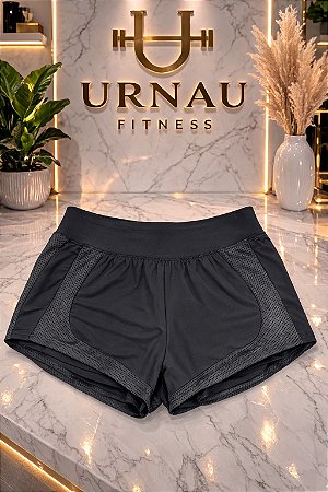 Short duplo - cinza - tamanho: P/M