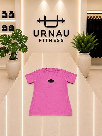Camiseta Dry Fit- Rosa chiclete- Tamanho: M