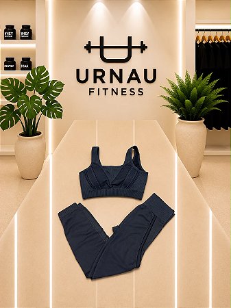 Conjunto top e calça LP - azul - M