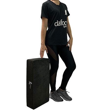 Step Em Eva Para Exercícios 60x30x14cm DF1022 Preto Dafoca Sports