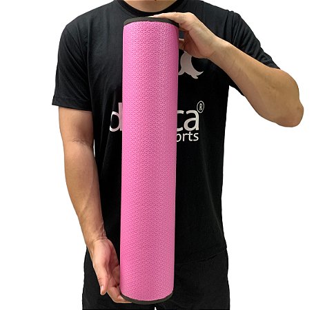 Rolo Massagem Liberação Miofascial 60x12cm Rosa DF1066 Dafoca Sports