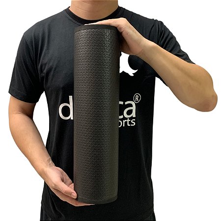 Rolo Massagem Liberação Miofascial 45x12cm Preto DF1061 Dafoca Sports