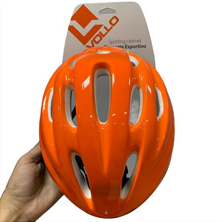 Capacete Patins Skate Patinete VCL410M Vollo M Médio Laranja