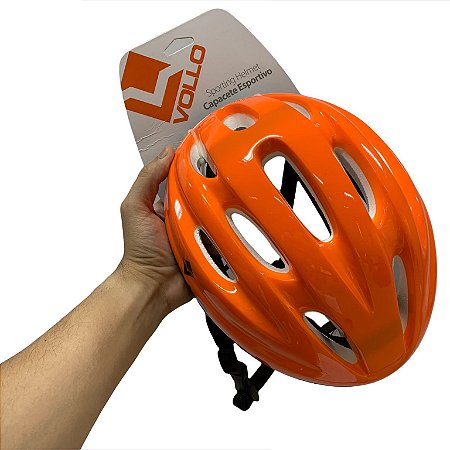 Capacete Patins Skate Patinete VCL410G Vollo G Grande Laranj
