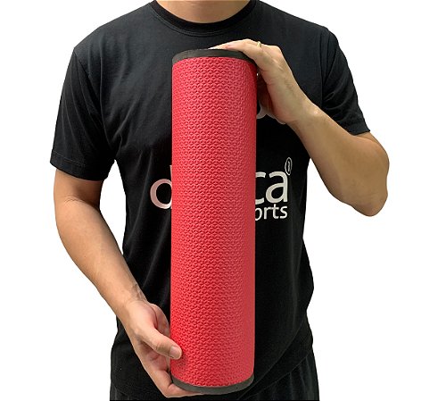 Rolo Massagem Liberação Miofascial 45x12cm DF1073 Vermelho Dafoca Sports