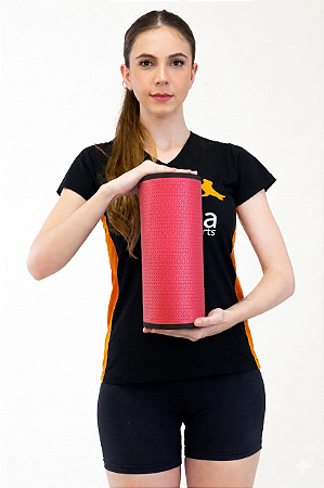 Rolo Massagem Liberação Miofascial 30x12cm DF1072 Vermelho Dafoca Sports