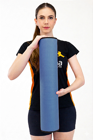 Rolo Massagem Liberação Miofascial em EVA 60x12cm DF1070 Azul Marinho Dafoca Sports