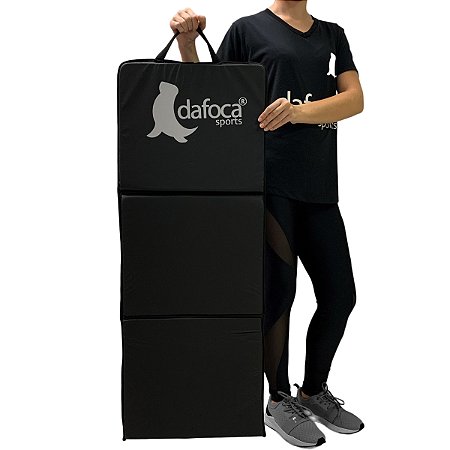 Colchonete de Exercícios Dobrável D50 110x42x2cm DF2011 Preto Dafoca Sports