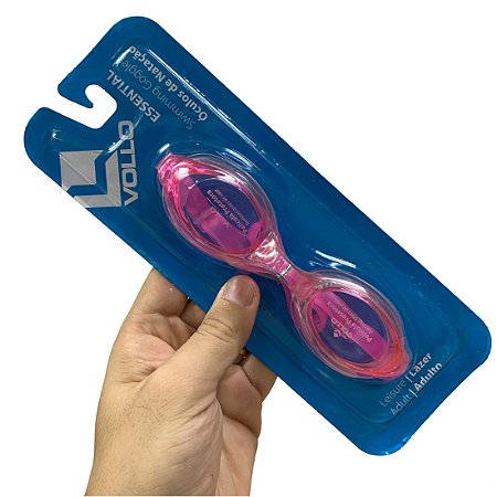 Óculos De Natação Essential VN501-3 Vollo Rosa Ajustável