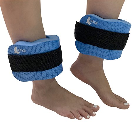 Par De Caneleiras Hidroginástica 100% EVA 3 à 4kg Azul DF1100 Dafoca Sports