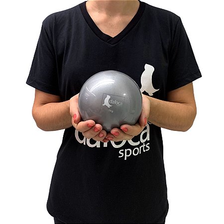 Bola Tonificadora Com Peso 1Kg Macia DS1061 Prata Dafoca Sports