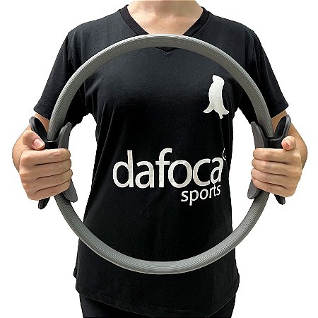 Anel de Pilates Tonificador Fisioterapia 38cm DS1046 Cinza Dafoca Sports