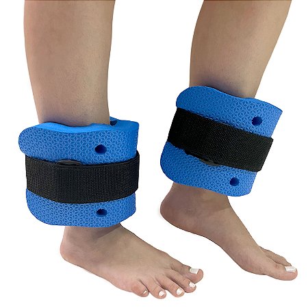 Par de Caneleiras de Hidroginástica Em EVA Peso 2 à 3kg DF4031-Az Azul Dafoca Sports