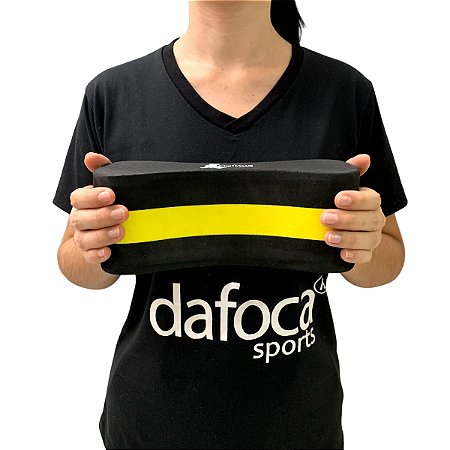 Polibóia Flutuador De Perna 100% EVA DF1090-P  Dafoca Sports Preto e Amarelo
